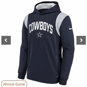 Dallas Cowboys Nike Therma Sideline Hoodie - Youth LARGE 14/16